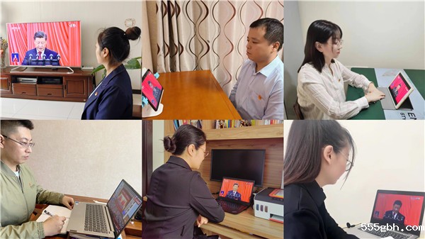 监测公司广大干部职工认真收听收看党的二十大开幕盛况.jpg